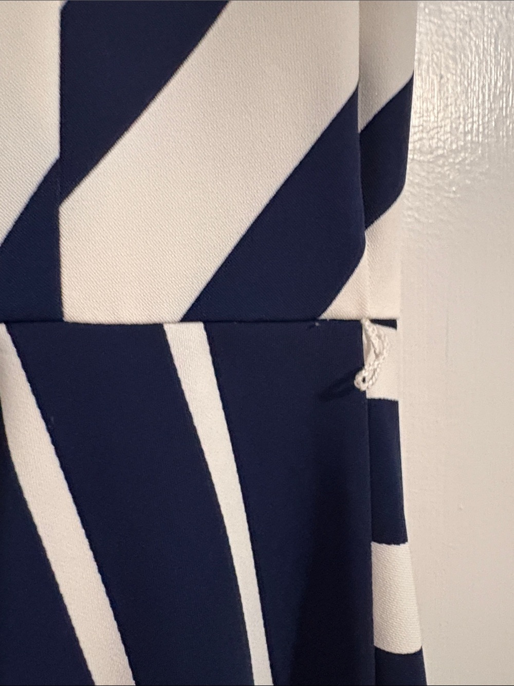 Tommy Hilfiger Navy & White Striped Sleeveless Midi Dress - Picture 4 of 6